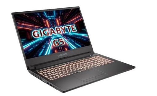 מחשב נייד גיימינג מקצועי GIGABYTE G5 15.6 i5-11400H 16GB 512NVME RTX3060P 144HZ DOS