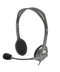 אוזניות לוגיטק MIC + Headset H110 DUAL PL PLUG